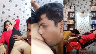 Desi Couple Pussy Licking In Beauty Parlour Captured Nude